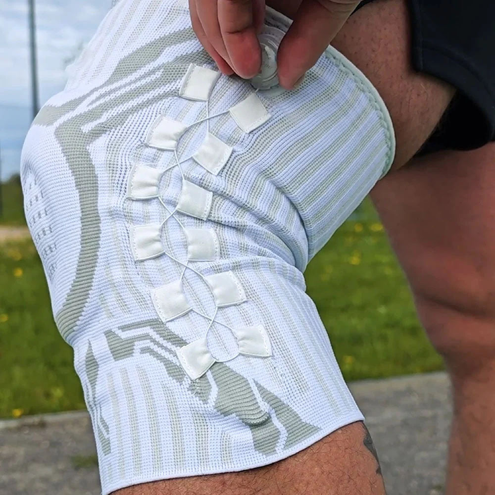 Adjustable knee brace providing support and stability